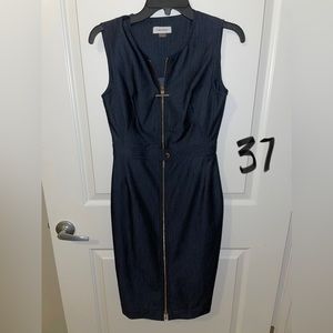 Calvin Klein - denim front zip size 2